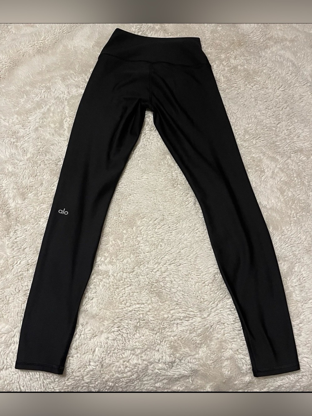 Alo Yoga Airlift Winter Warm High Waist Leggings Black Women's Size S 28” Inseam